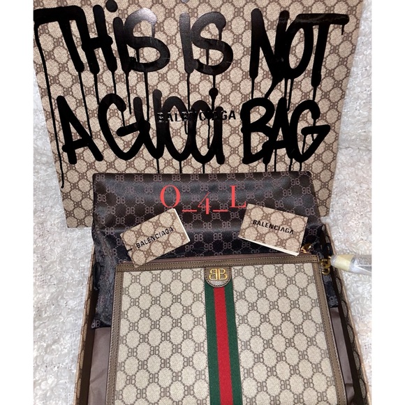 Balenciaga x Gucci Hackers Project Pouche. - Picture 1 of 7